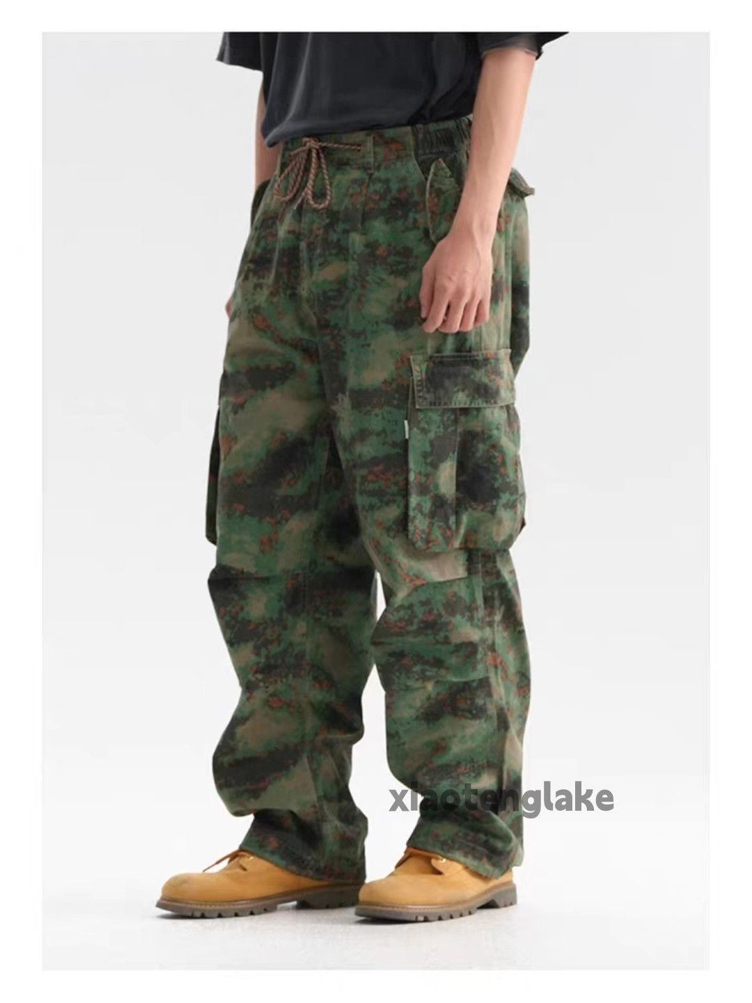 Vintage ltx vintage loose baggy skate hiphop camo cargo pants Size US 36 / EU 52 - 2 Thumbnail
