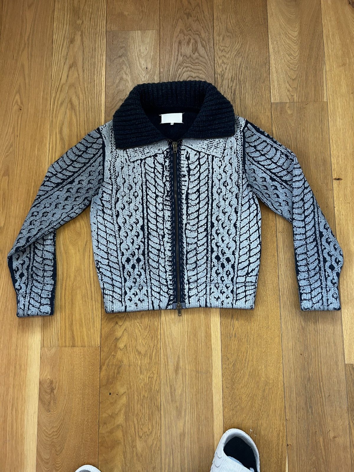 John Galliano × Maison Margiela Maison Margiela FW2016 Artisanal Painted Beaded Zip Sweater Size US M / EU 48-50 / 2 - 1 Thumbnail