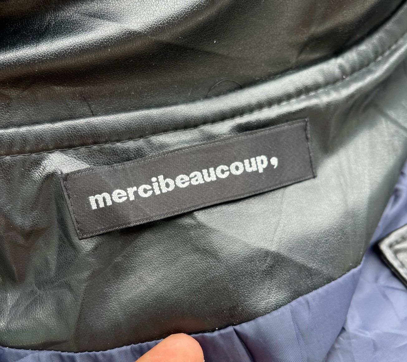 mercibeaucoup Mercibeaucoup by Issey Miyake Pu Leather Bomber Jacket Size M / US 6-8 / IT 42-44 - 21 Thumbnail