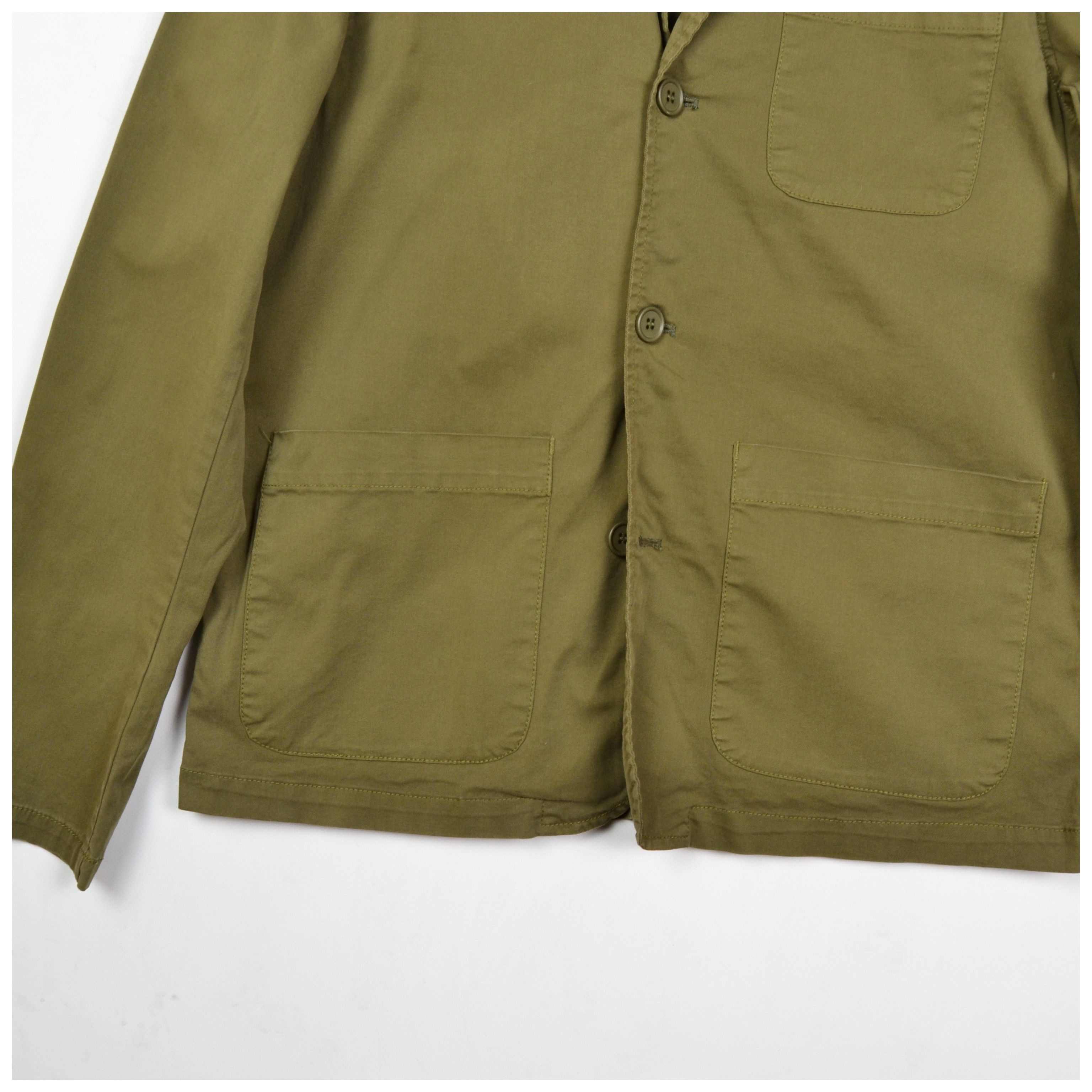 Minimum MINIMUM Khaki Buttoned Cotton Work Blazer Jacket Size 50/M Size US M / EU 48-50 / 2 - 5 Thumbnail