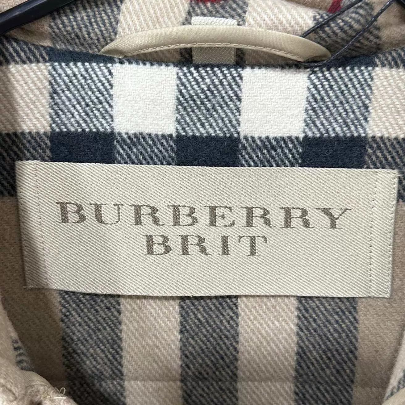 Burberry Burberry Women's UK4 Check Camel Button Wool Coat Size XS / US 0-2 / IT 36-38 - 5 Thumbnail