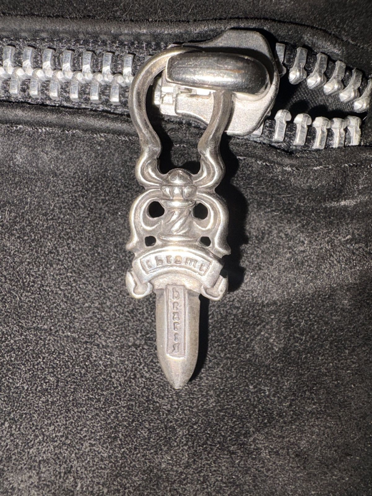 Chrome Hearts Chrome Hearts Suede & leather Backpack w/Sterling silver Size ONE SIZE - 7 Thumbnail