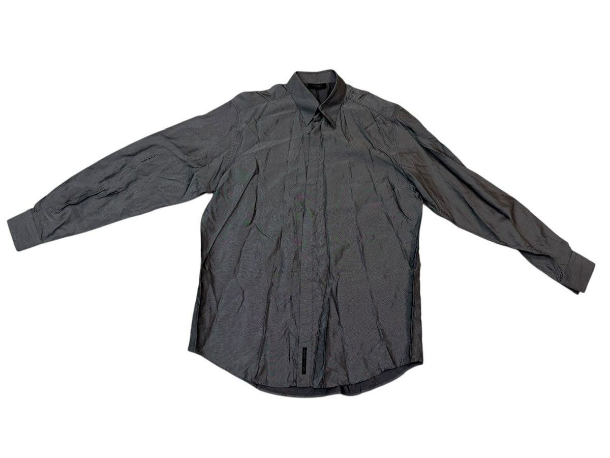Versace Versace Classic V2 Shiny Grey Long Sleeve Shirt 16 41 Large Size US L / EU 52-54 / 3 - 5 Thumbnail