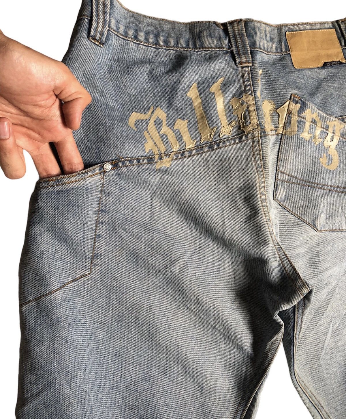 Billabong × Vintage Billabong spell out banana cut denim pants Size US 30 / EU 46 - 7 Thumbnail