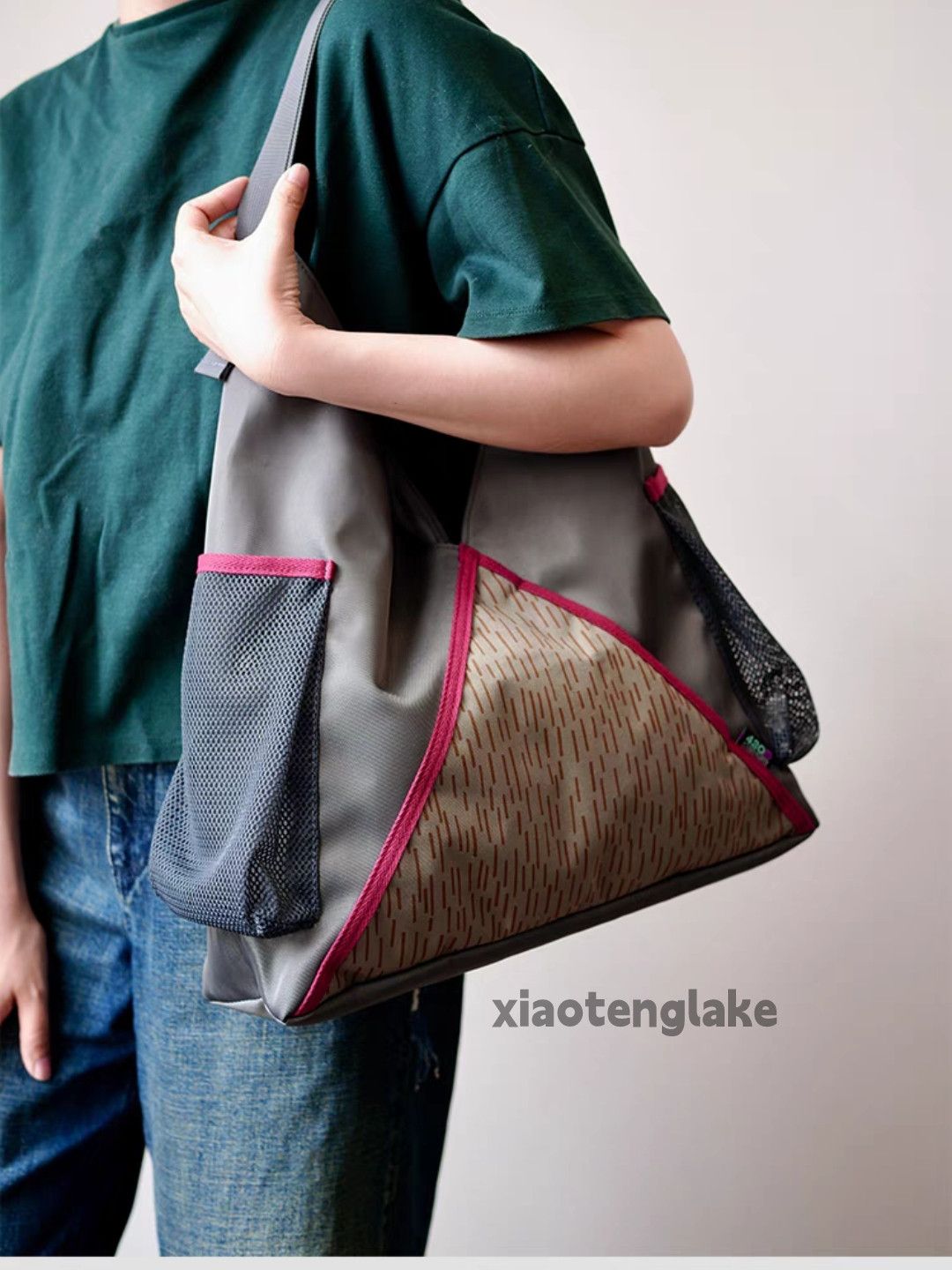Vintage Unisex outdoor sports patchwork sports tote bag Size ONE SIZE - 8 Thumbnail