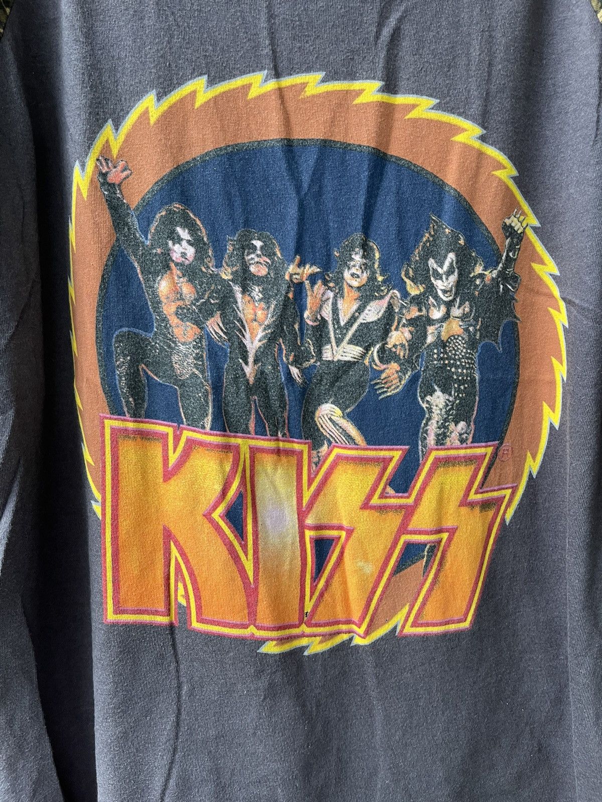 Band Tees × KISS × Vintage Kiss Band tees Leapord Raglan Rare Size US M / EU 48-50 / 2 - 3 Thumbnail