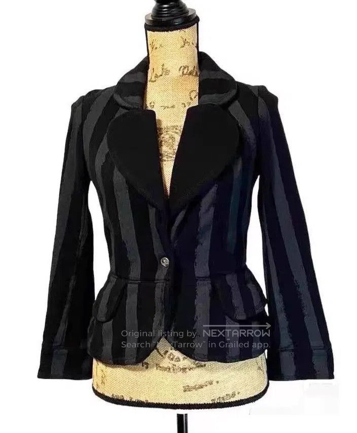 Vivienne Westwood Vivienne Westwood Waist Cinched Jacket, Vertical Stripes Size L / US 10 / IT 46 - 1 Thumbnail