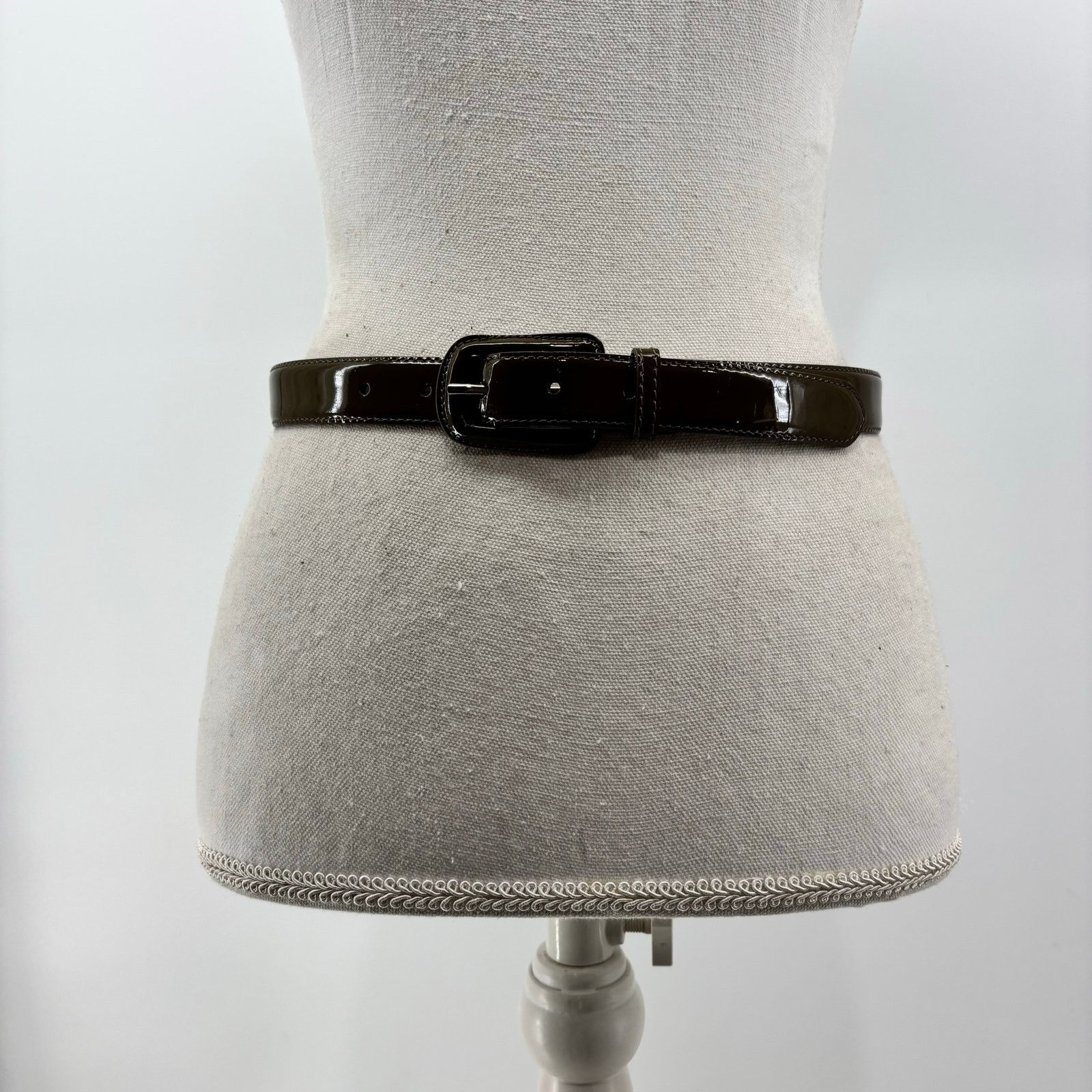 Other Talbots Womens Size Small Patent Leather Brown Belt Career Size 28 - 15 Thumbnail