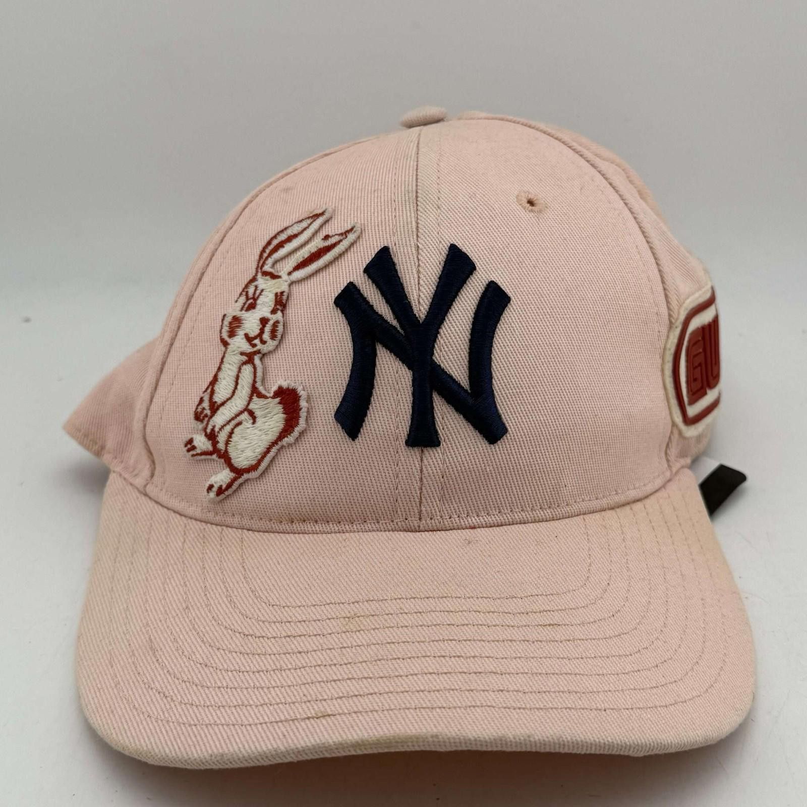 Gucci Gucci x New York Yankees Pink Cap Size ONE SIZE - 2 Thumbnail