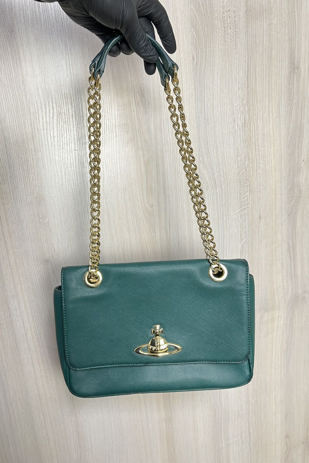 Vivienne Westwood Vivienne Westwood Anglomania Saffiano Orb Shoulder Bag Size ONE SIZE - 1 Thumbnail