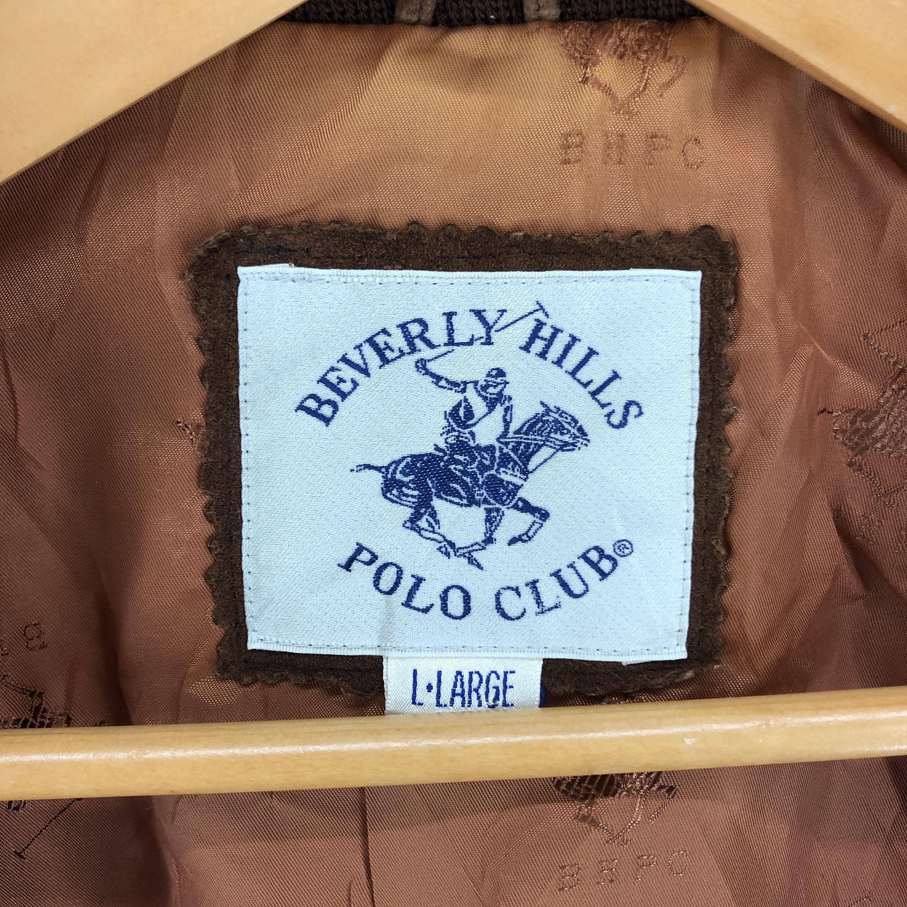 Beverly Hills Polo Club BHPC Faded Brown Suede Leather Jacket #2022-69 Size US L / EU 52-54 / 3 - 6 Thumbnail