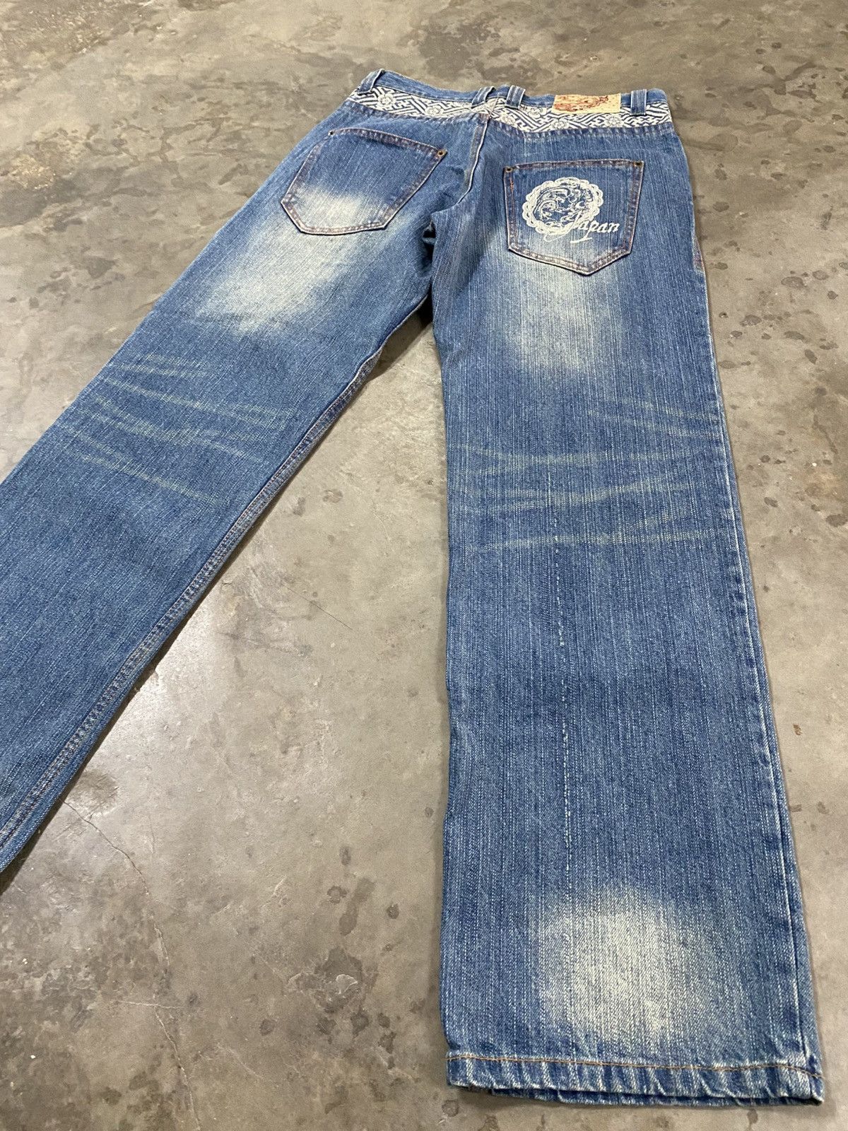 Dragonfly × Hysteric Glamour × Japanese Brand Baggy Jeans Japanese Karakuri Embroidered Eagle @239act Size US 30 / EU 46 - 13 Thumbnail