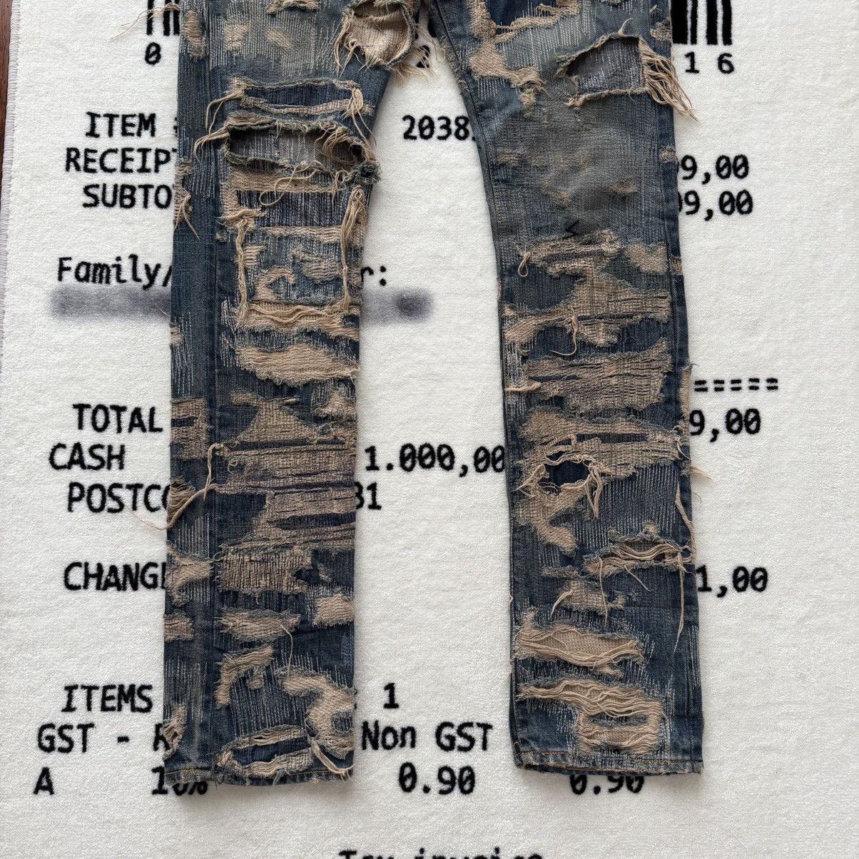 Undercover AW05 “Arts & Crafts” 85 Distressed Denim Size US 31 - 8 Thumbnail
