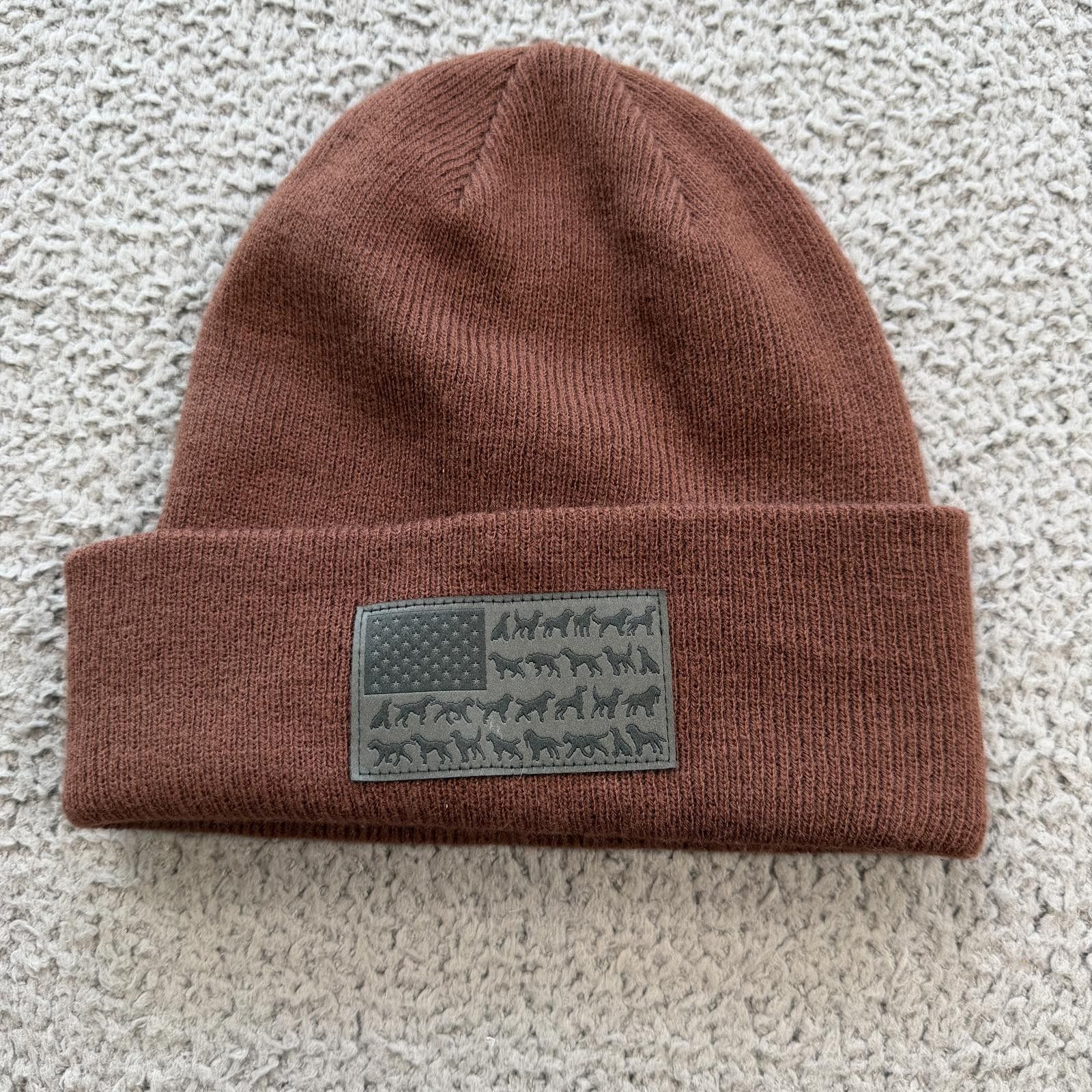 Columbia Columbia PFG Beanie Hat OS Performance Wildlife Brown Knit Size ONE SIZE - 2 Thumbnail