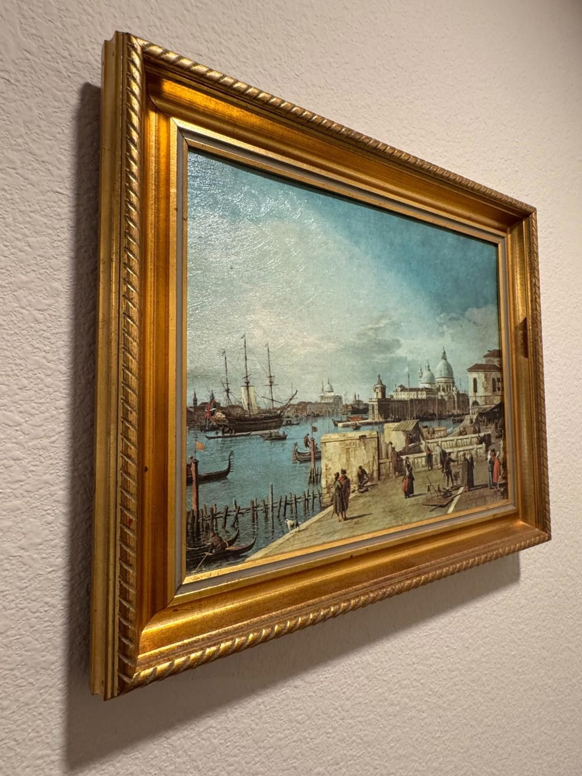 Other Vintage Framed Canaletto Reproduction Print The Quay of the Size ONE SIZE - 7 Thumbnail