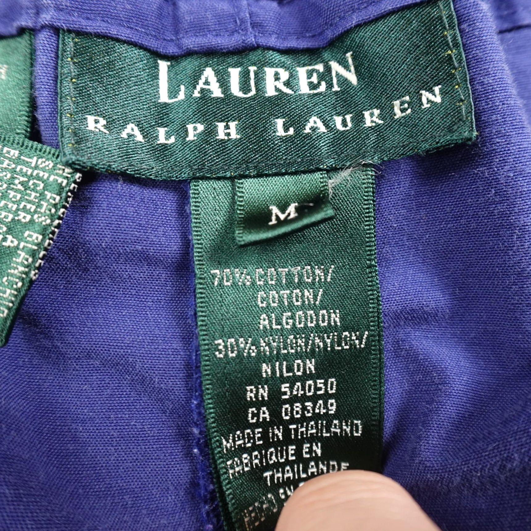 Ralph Lauren VTG Ralph Lauren Pants Mens M Blue Track Drawstring Jogger Sweatpants Preppy 90s Size US 31 - 6 Thumbnail