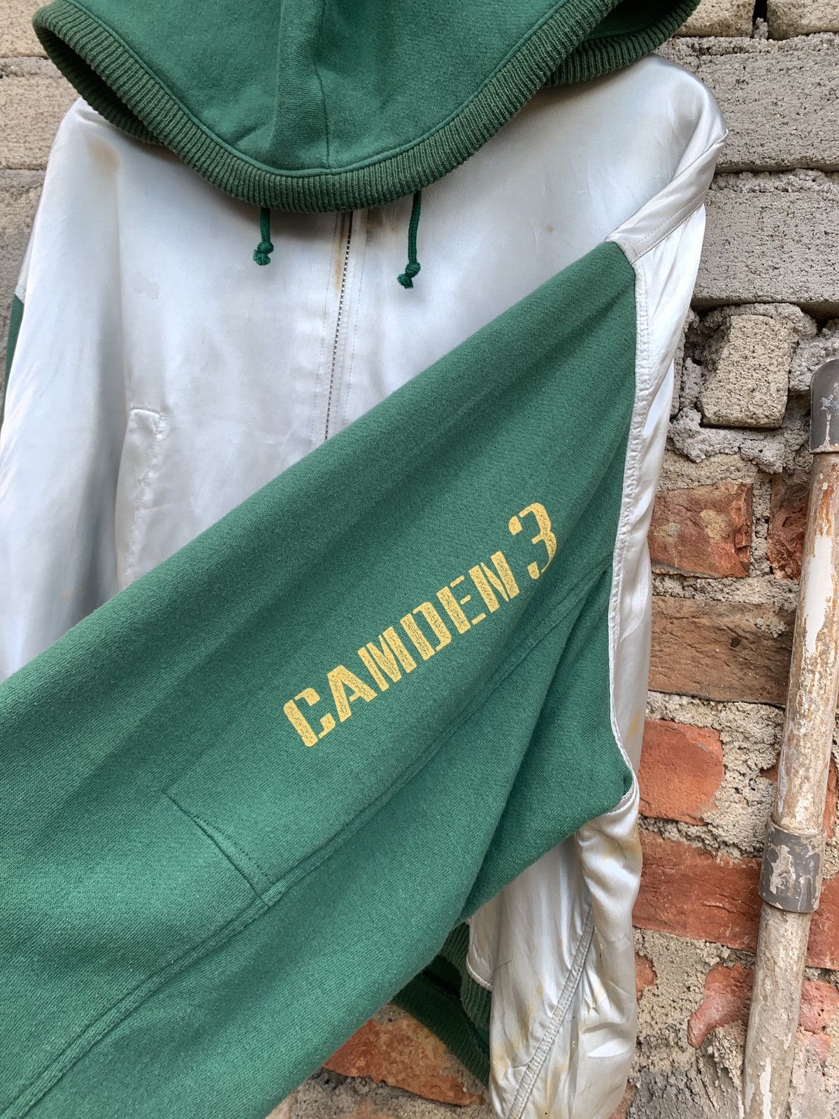 45rpm × Japanese Brand × Vintage Vintage 45 Rpm Studio Oversized Cropped Hoodie Rasta Colour Size US XL / EU 56 / 4 - 6 Thumbnail