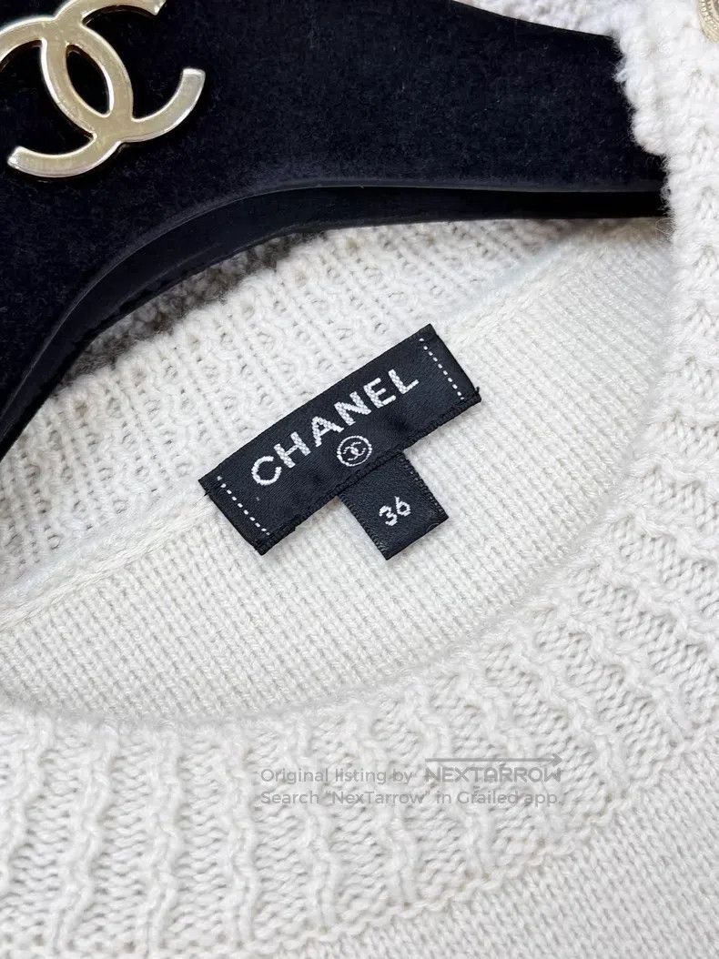 Chanel Chanel Double c gold logo epaulette buckle long-sleeved ca Size XS / US 0-2 / IT 36-38 - 5 Thumbnail