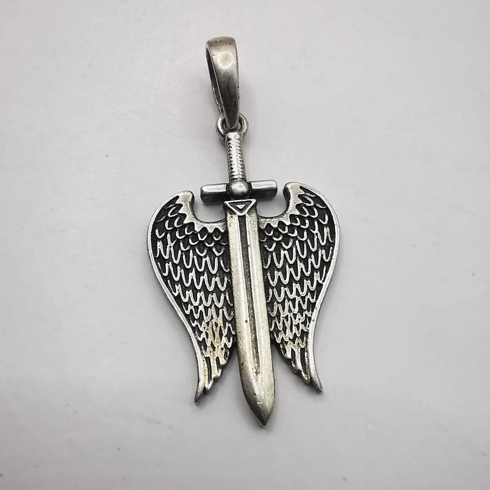 Vintage Pendant "guardian 925 Sterling Silver Jewelry, 3,52G, Men's
