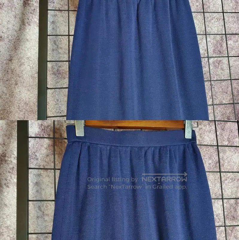 Yves Saint Laurent Yves Saint Laurent Blue Midi Skirt for Women . Size 23" - 2 Thumbnail