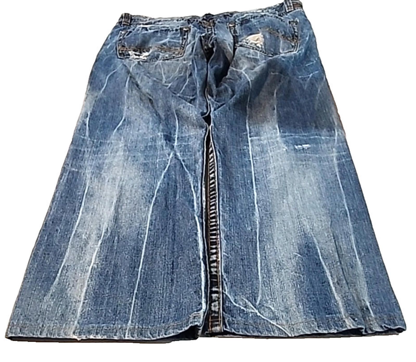 Other Rivet De Cru Big Baggy Jeans Distressed USA Actual 40W x 32L Size US 40 / EU 56 - 13 Thumbnail