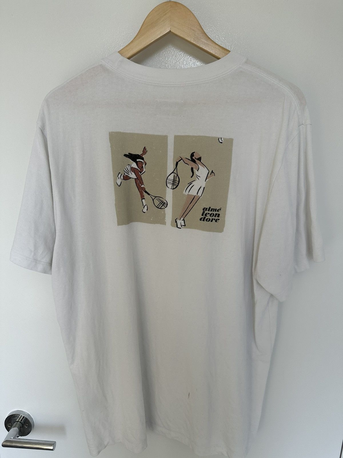 未使用 AIMÉ LEON DORE ホワイト Tシャツ Lサイズ ALD Aime Leon Dore Sports Icon Tee Shirt White XL Brand New