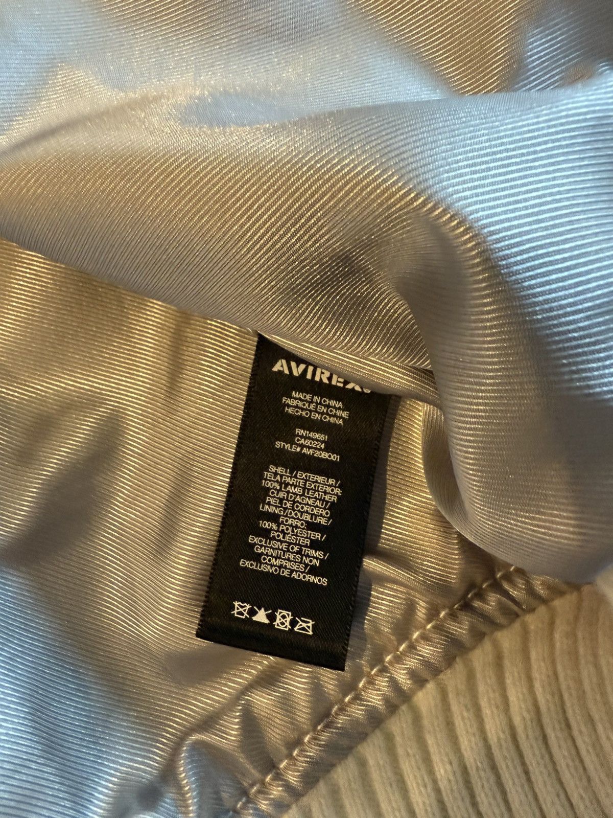 Avirex Avirex White Leather Jacket Size US L / EU 52-54 / 3 - 6 Thumbnail