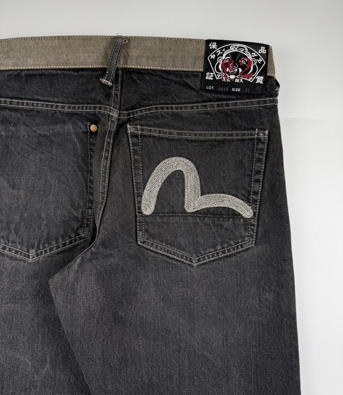 Evisu Evisu Lot 0049 Embroidered Seagull Reversible Jeans Size US 31 - 9 Thumbnail