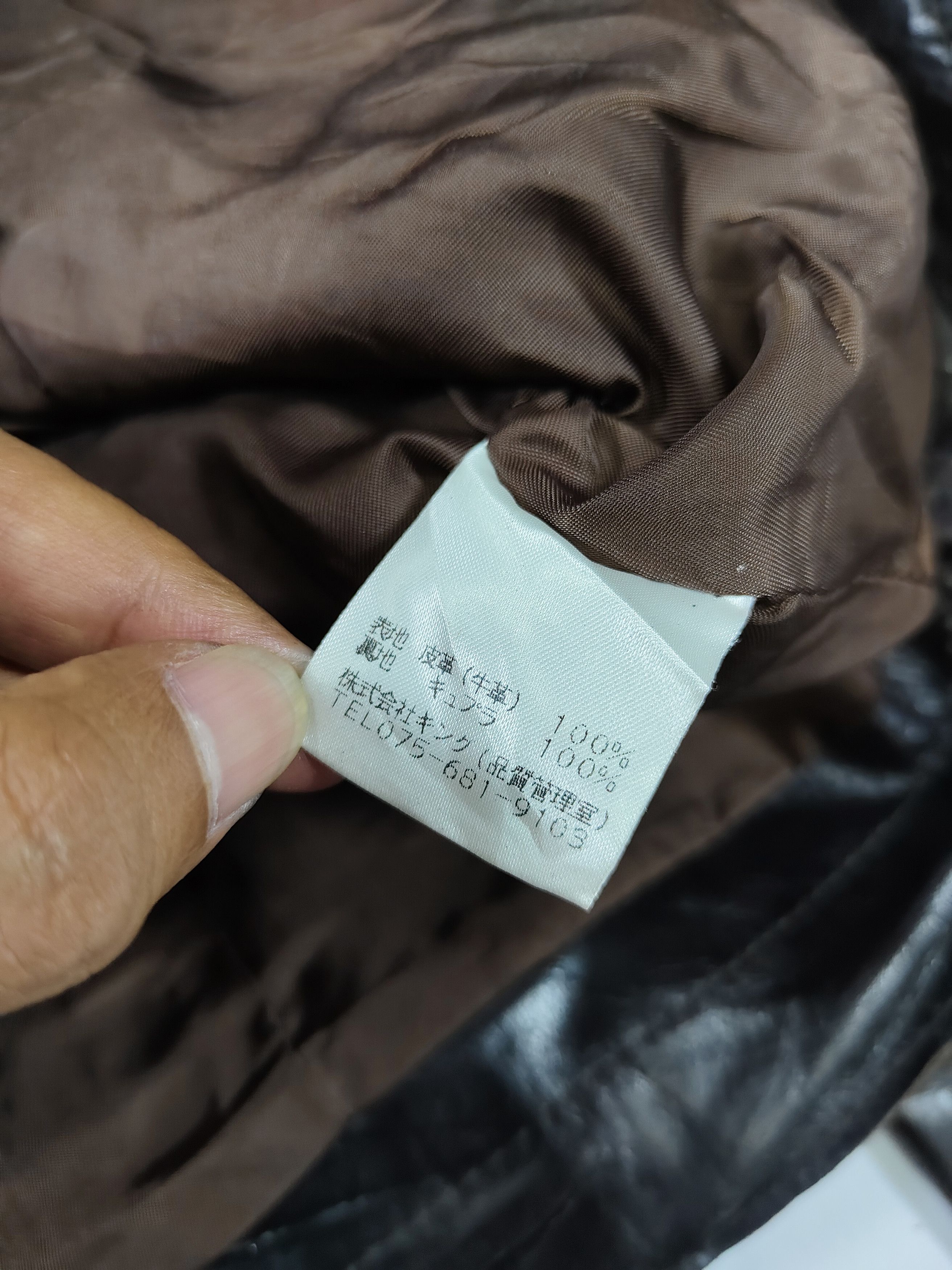 Karl Lagerfeld 90s Karl Lagerfeld- Archive Minimalist Moto Leather Jacket Size M / US 6-8 / IT 42-44 - 9 Thumbnail