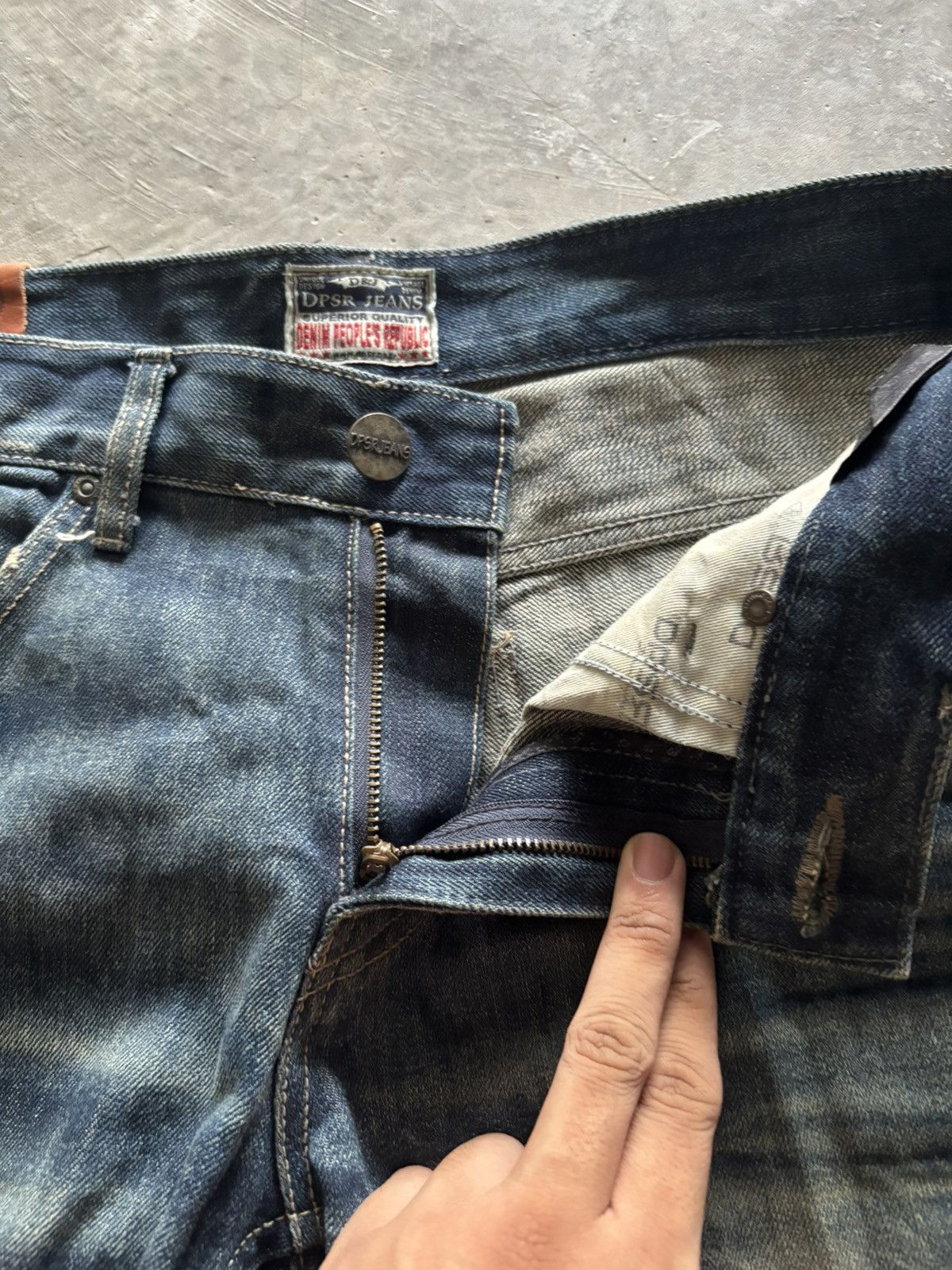 If Six Was Nine DPSR JEANS distressed mud wash mudmax style japanese grunge Size US 34 / EU 50 - 4 Thumbnail