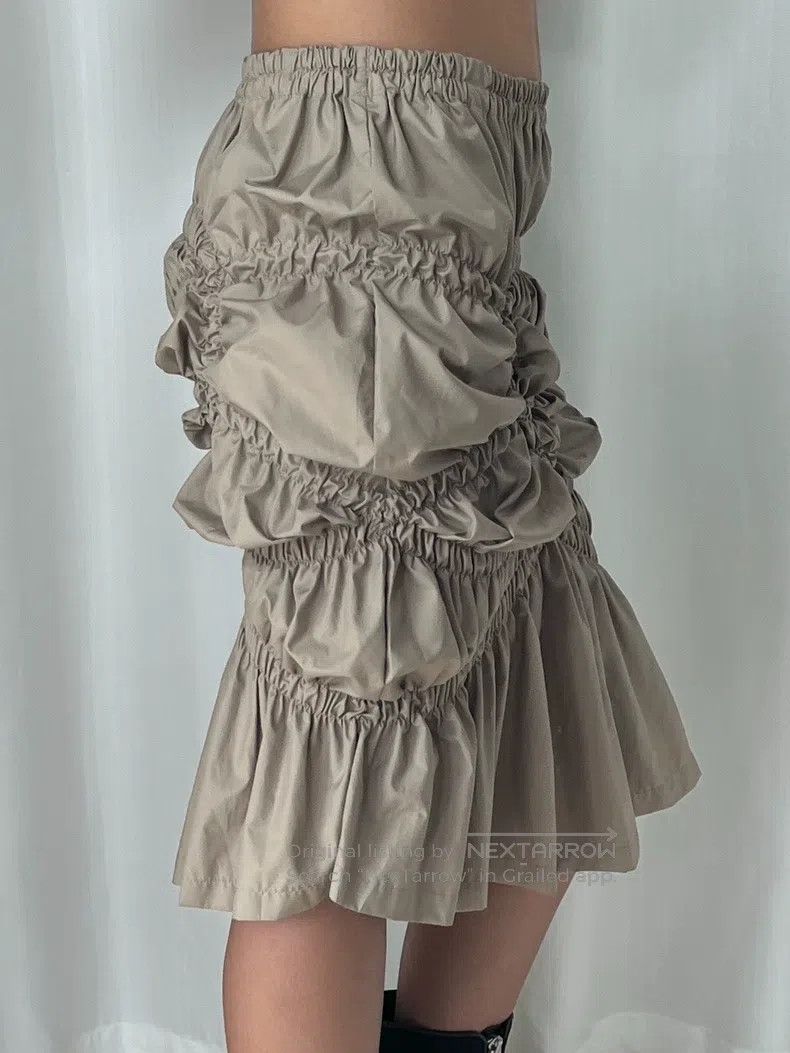 Issey Miyake Issey Miyake Elastic Butterfly Ruffled Midi Skirt Size 25" / US 0 / IT 36 - 6 Thumbnail