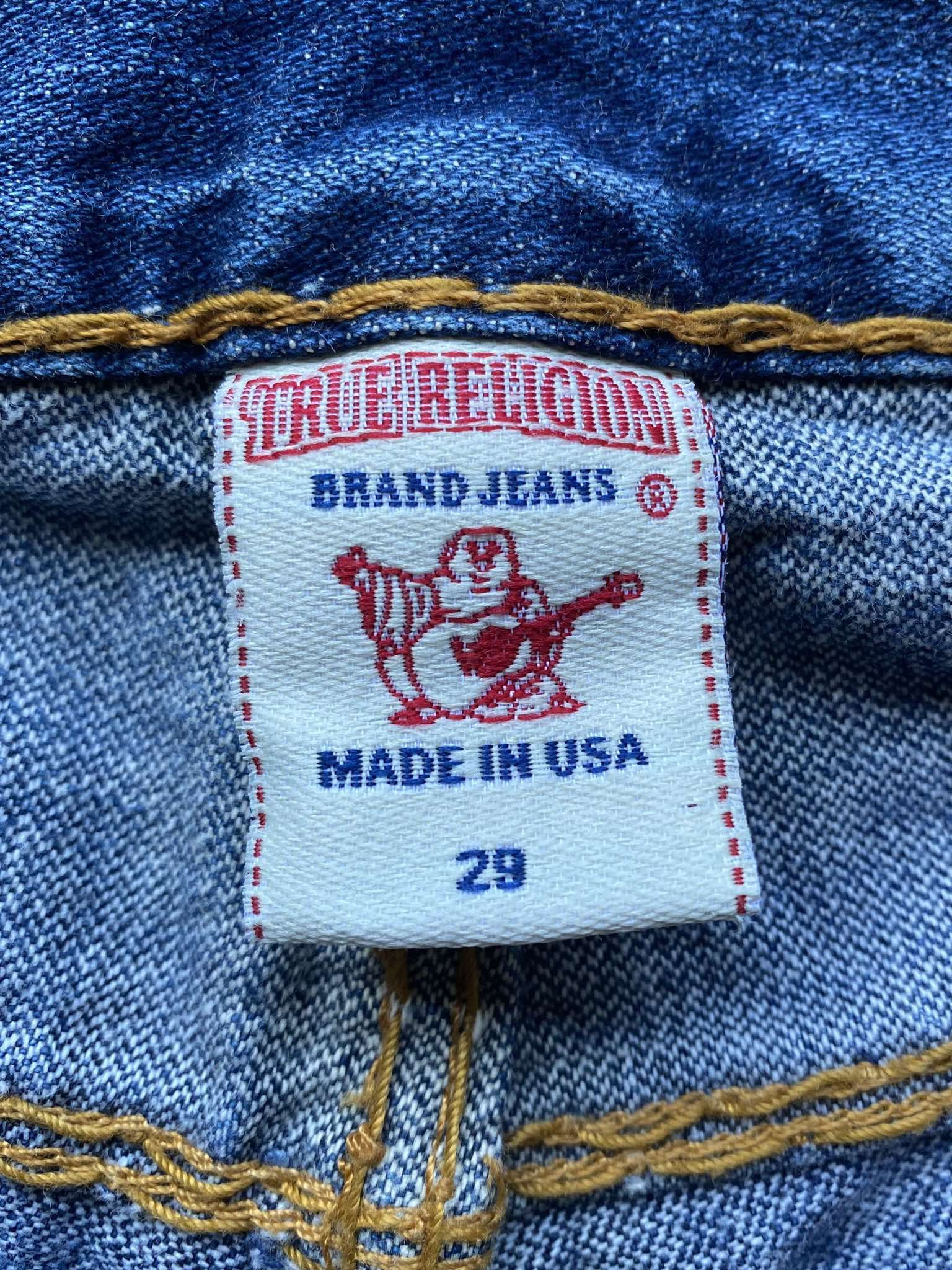 True Religion True Religion Denim Bobby Super T Orange Stitch Size US 29 - 10 Thumbnail