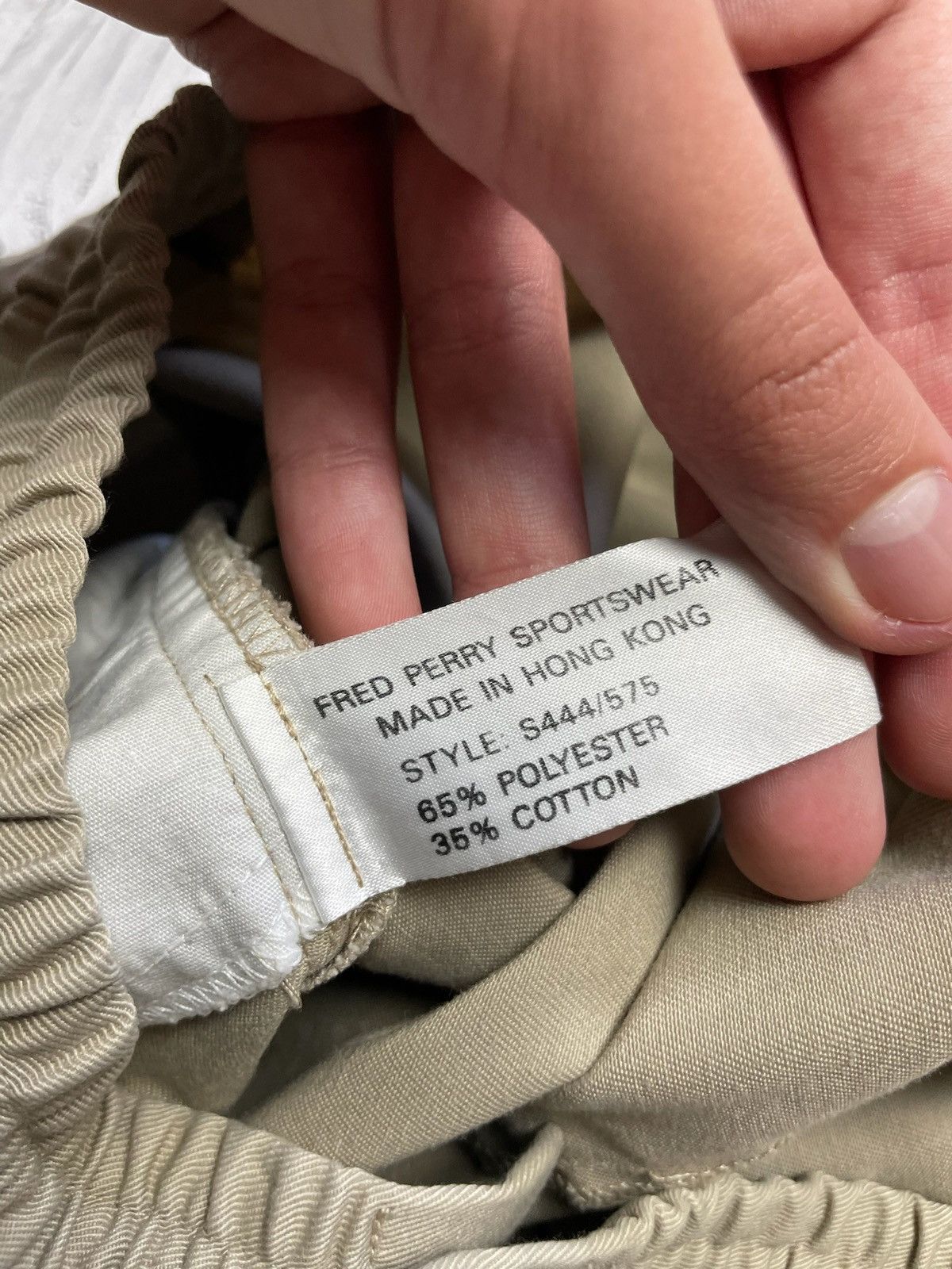 Fred Perry × Vintage Vintage Fred Perry shorts logo size M rare logo beige Size US 32 / EU 48 - 4 Thumbnail