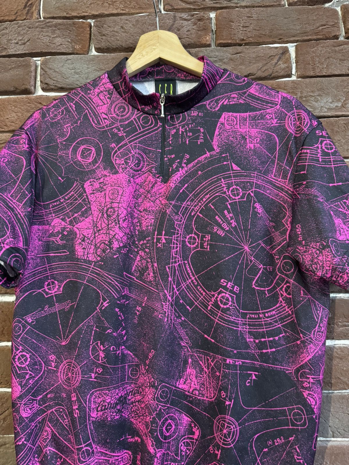 Vintage Rare 90s Seb Campagnolo Cycling Jersey Vintage L Pink Size US L / EU 52-54 / 3 - 3 Thumbnail