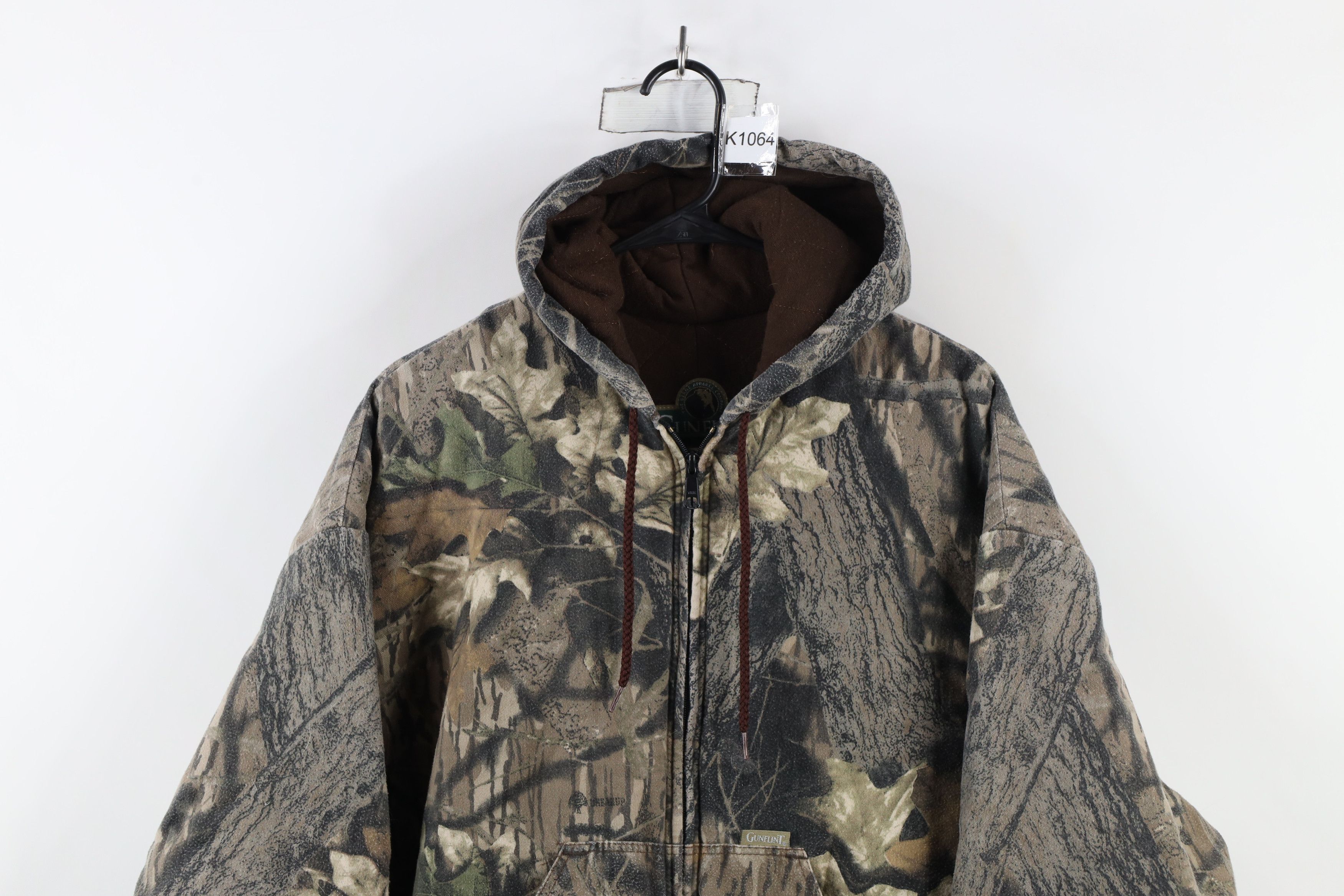 Vintage Vintage 90s Streetwear Camouflage Quilted Hooded Jacket USA Size US XXL / EU 58 / 5 - 2 Thumbnail
