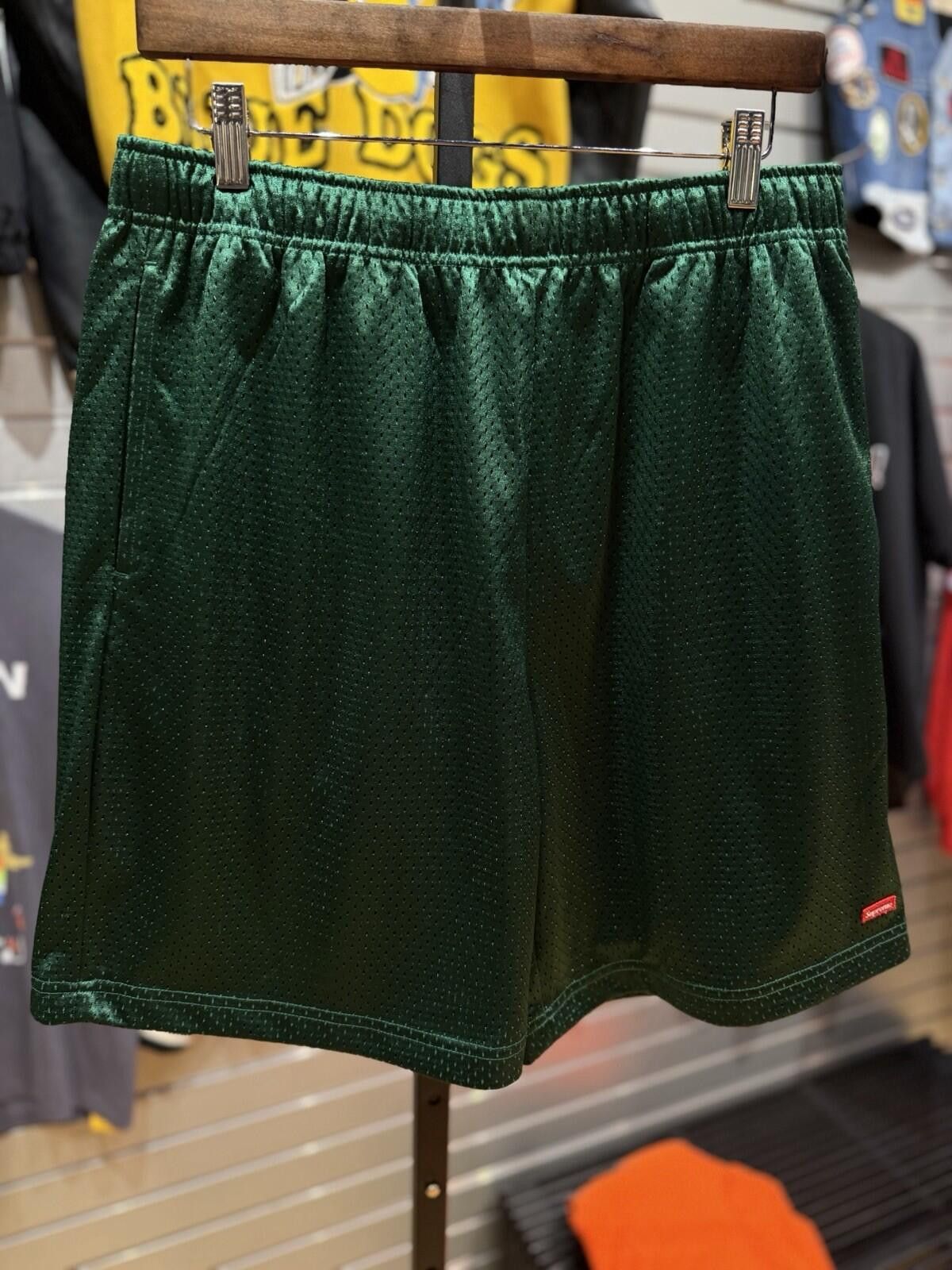 Supreme Supreme Small Box Baggy Mesh Shorts Size Small Green New Size US 30 / EU 46 - 2 Thumbnail