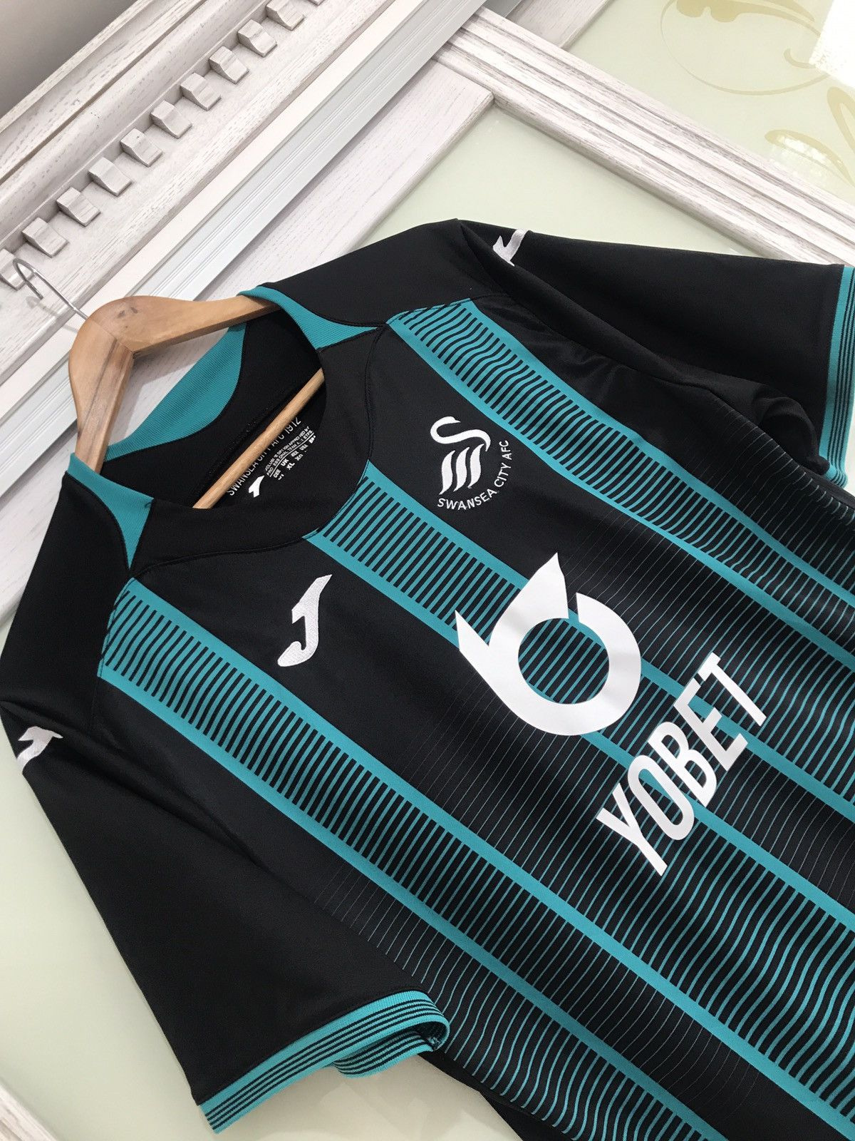 Joma Swansea City 2019-2020 Away Soccer Jersey Football Kit Size US XL / EU 56 / 4 - 3 Thumbnail