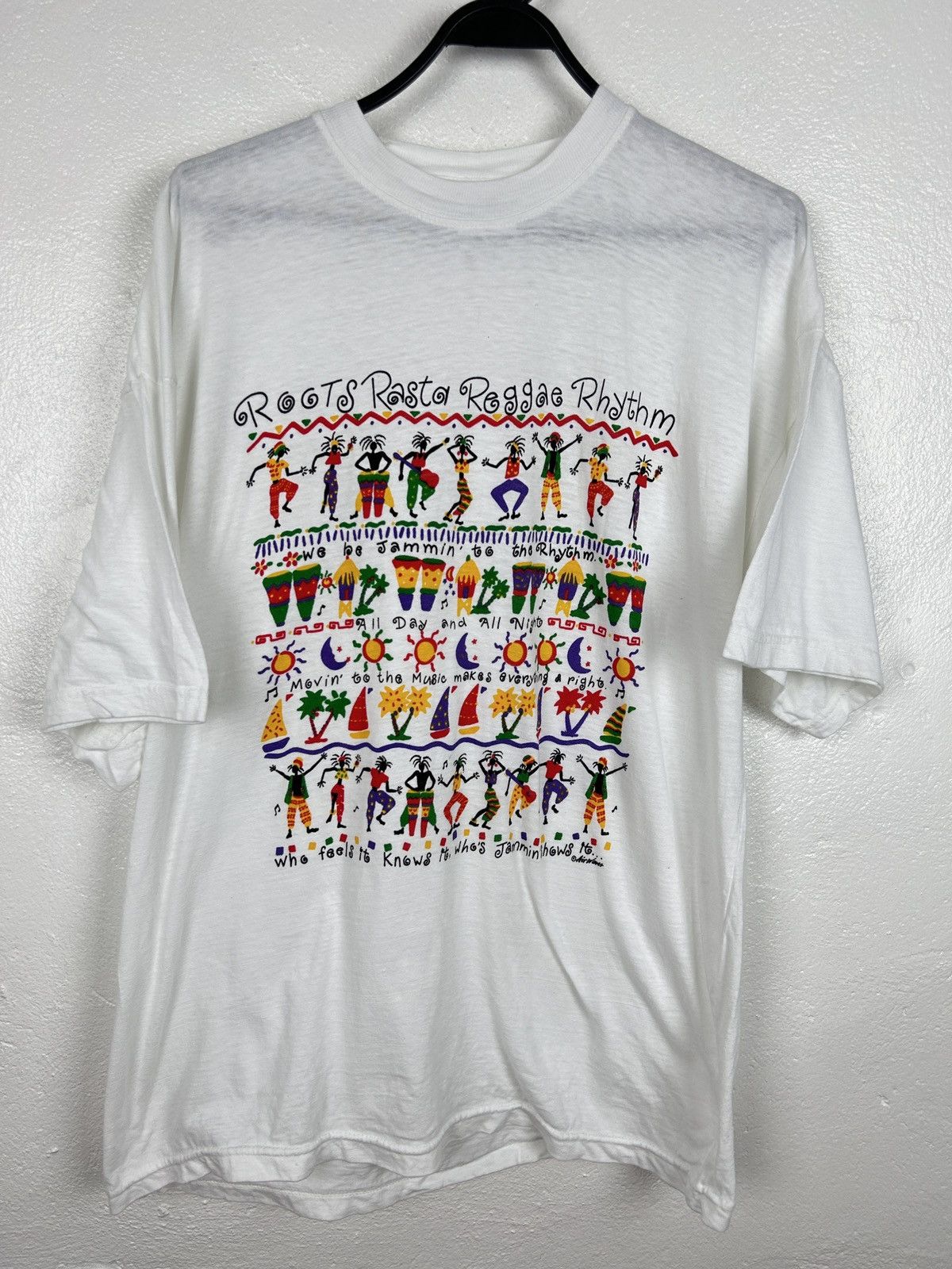 Bob Marley 90s Vintage Rasta Roots Reggae Rhythm Bob Marley T-Shirt Size US XL / EU 56 / 4 - 1 Thumbnail