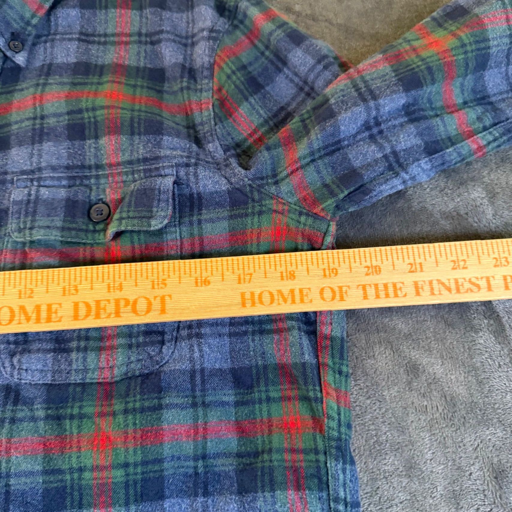 Abercrombie & Fitch Abercrombie & Fitch Flannel Shirt Button Up Plaid Blue Green Red Mens Small Size US S / EU 44-46 / 1 - 6 Thumbnail