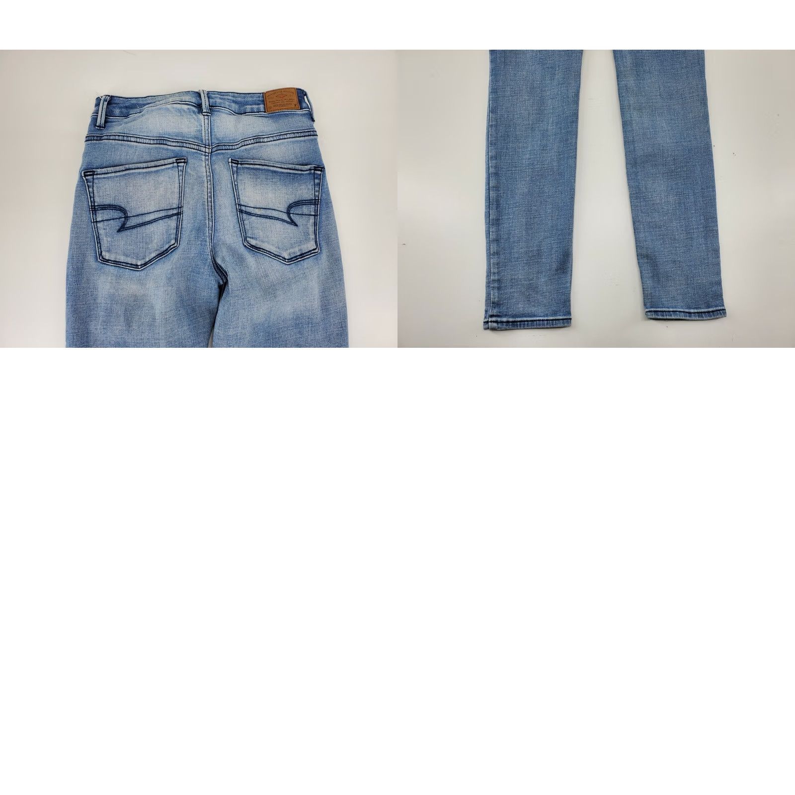 American Eagle Outfitters American Eagle Distressed Sky High Jegging Size 4 Regular Jeans Blue Women XS-XL? Size 27" / US 4 / IT 40 - 8 Thumbnail