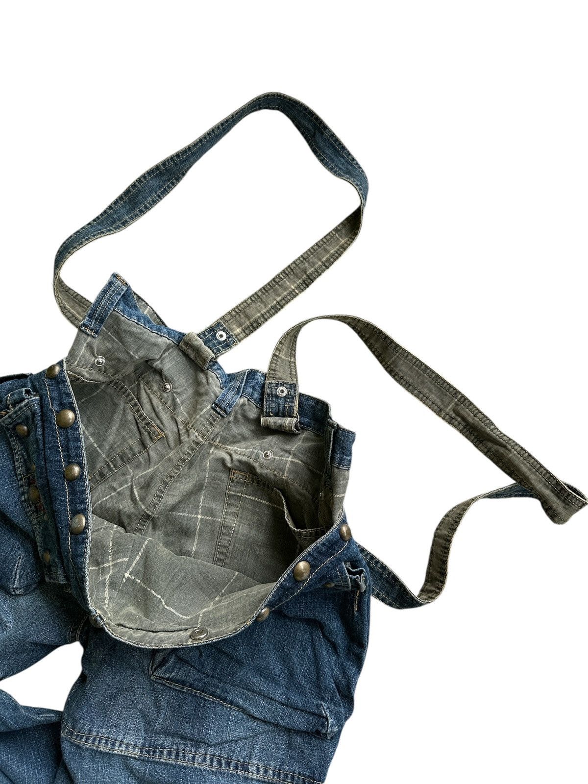 Japanese Brand Denim Techno Brand MulticPocket Crazy Design 🎌💥 Size US 30 / EU 46 - 4 Thumbnail