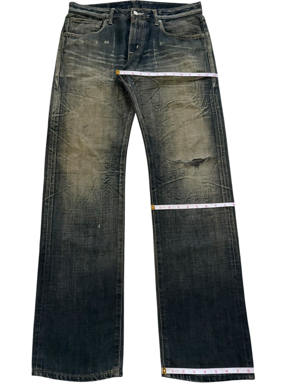 Edwin Vintage Japanese Edwin 502 Rusty Mud Wash Baggy Jeans Size US 35 - 14 Thumbnail