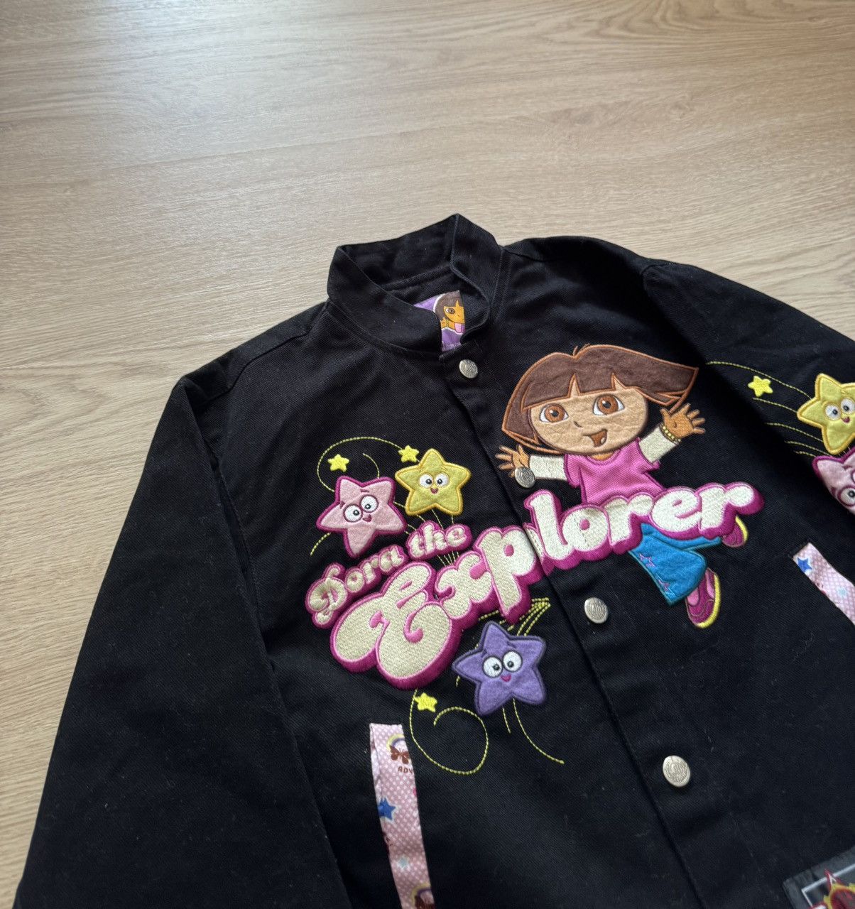 Cartoon Network Vintage 00’s Dora The Explorer Cartoon Movie Jacket Size XS / US 0-2 / IT 36-38 - 3 Thumbnail