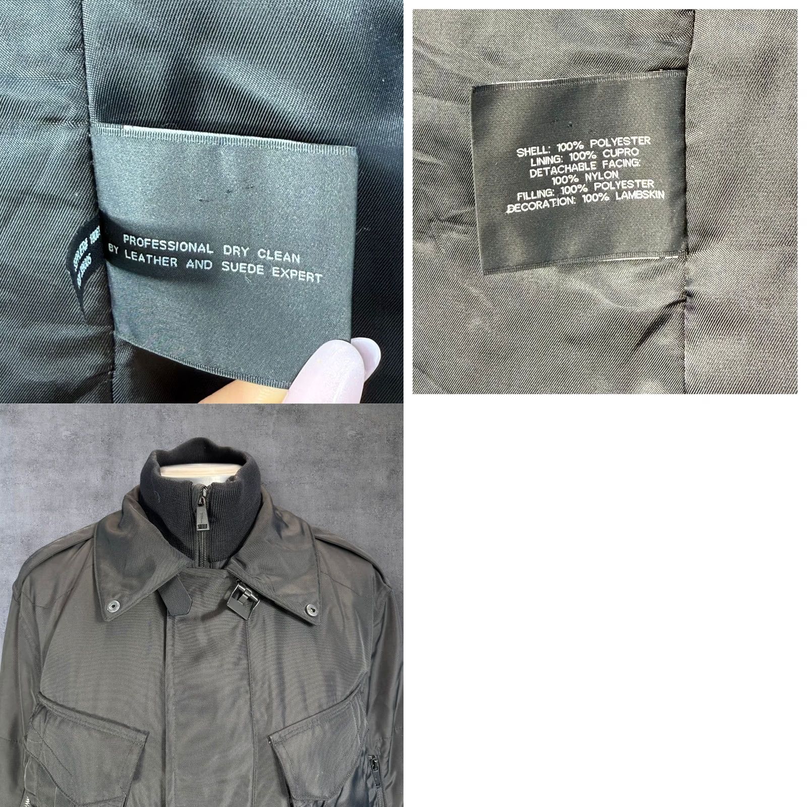 Zadig & Voltaire Ralph Lauren Black Label Mens Utility Coat Jacket Black Small Outdoor Size S / US 4 / IT 40 - 9 Thumbnail