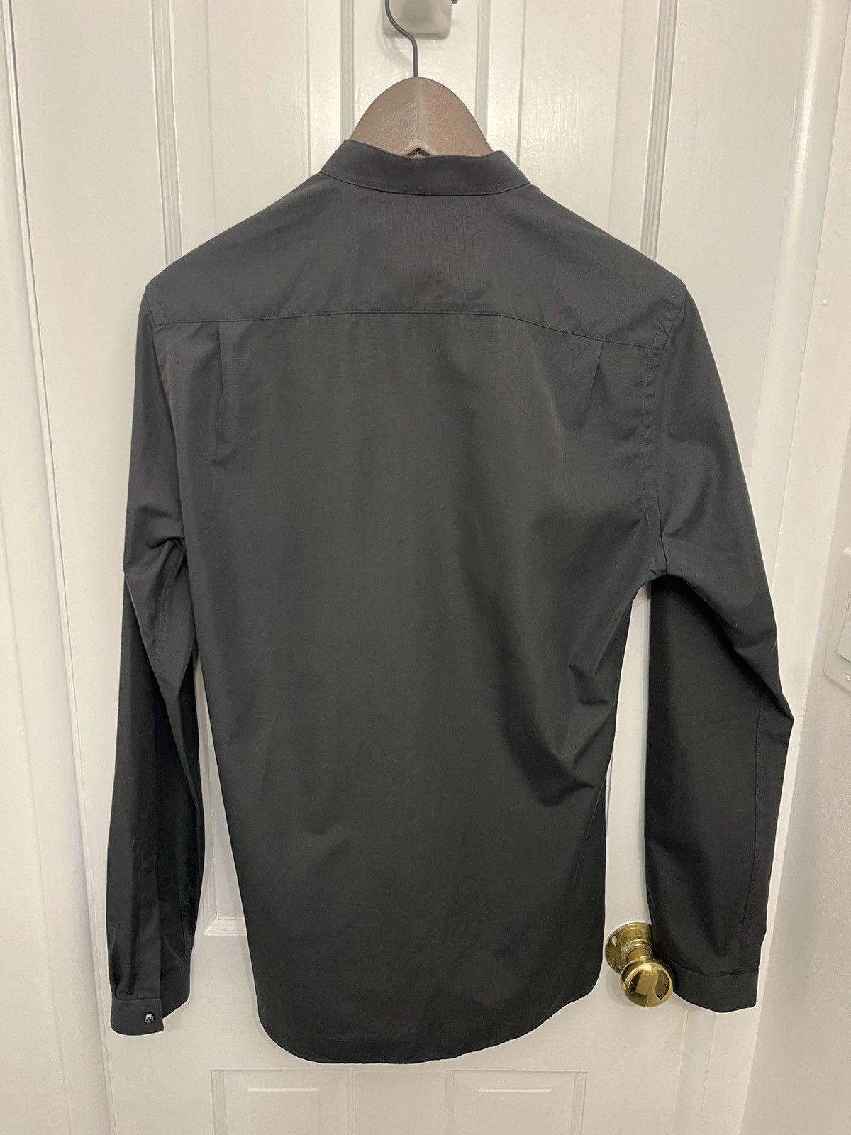 The Kooples RARE Kooples Black Mandarin Collar LS Skull button shirt Size US S / EU 44-46 / 1 - 4 Thumbnail