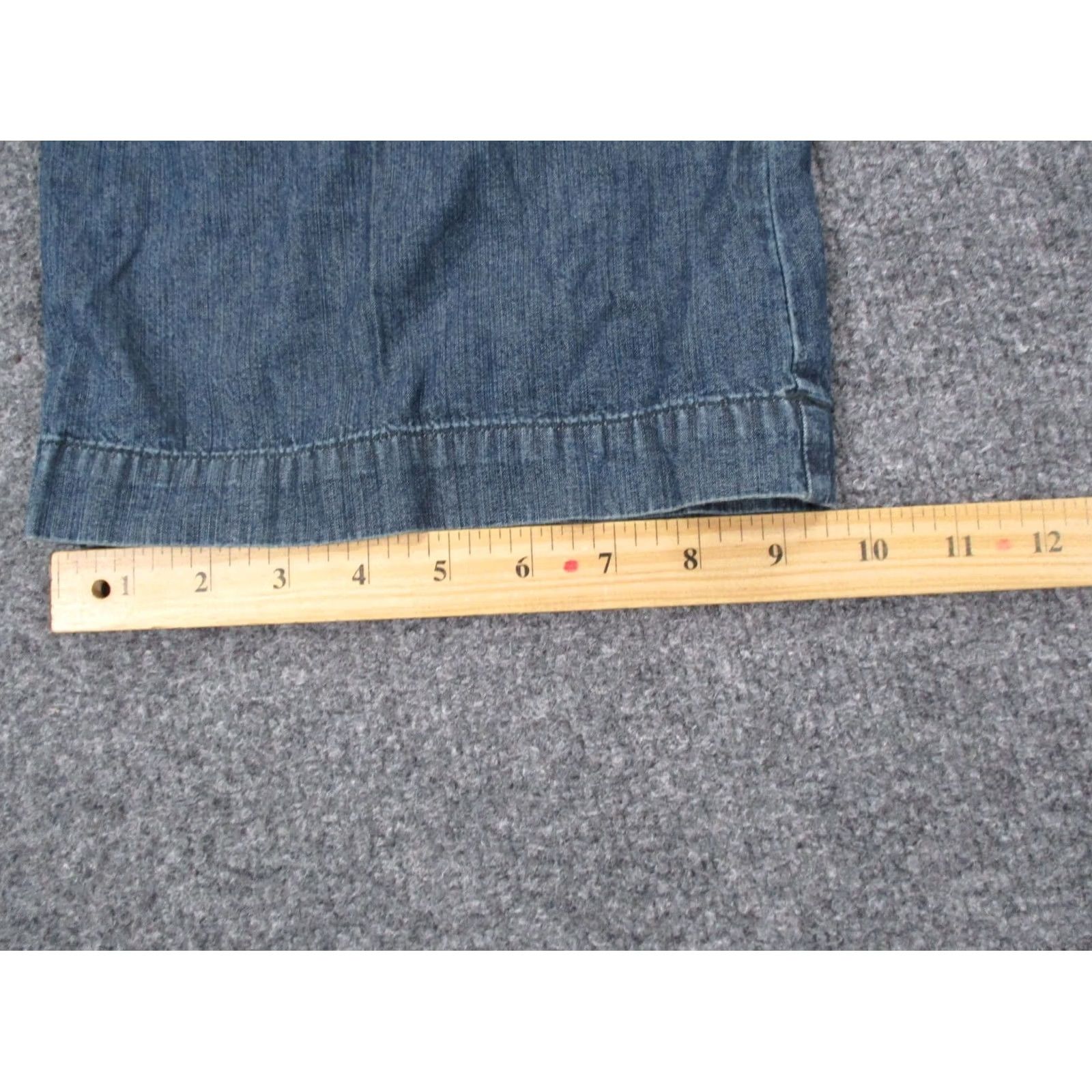 Ralph Lauren Lauren Ralph Lauren Womens Jeans 10 Blue Wide Leg Denim Dress Pants Styles: Business Casual Travel 33in Inseam Womens Mens? (adjust) Size 24" / US 00 / IT 34 - 5 Thumbnail