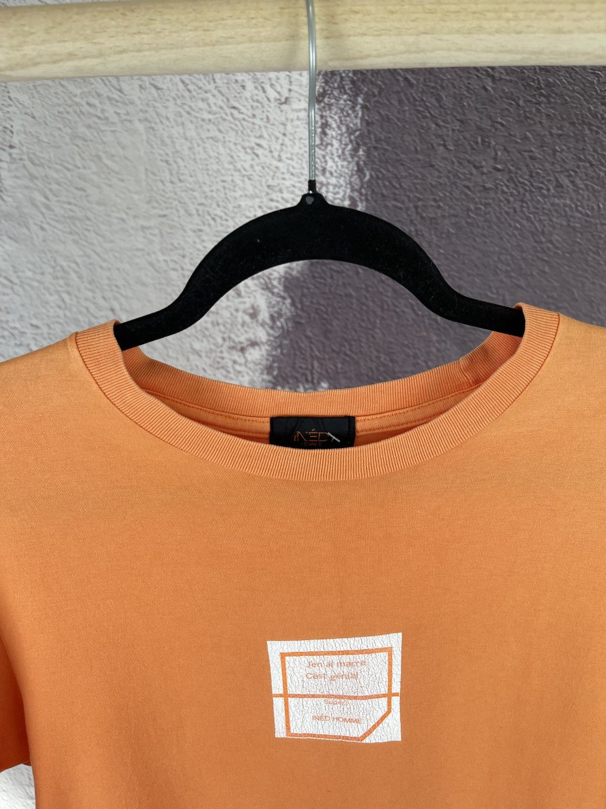 Japanese Brand Ined Homme vintage big logo Yohji Yamamoto single stitch tee Size US S / EU 44-46 / 1 - 5 Thumbnail