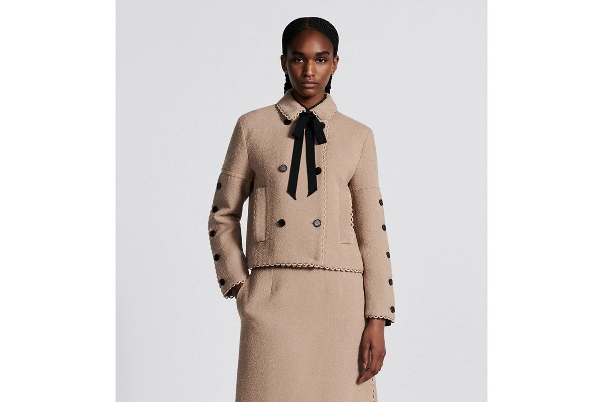Dior o1bcso1str0225 Peacoat in Beige Size M / US 6-8 / IT 42-44 - 4 Thumbnail