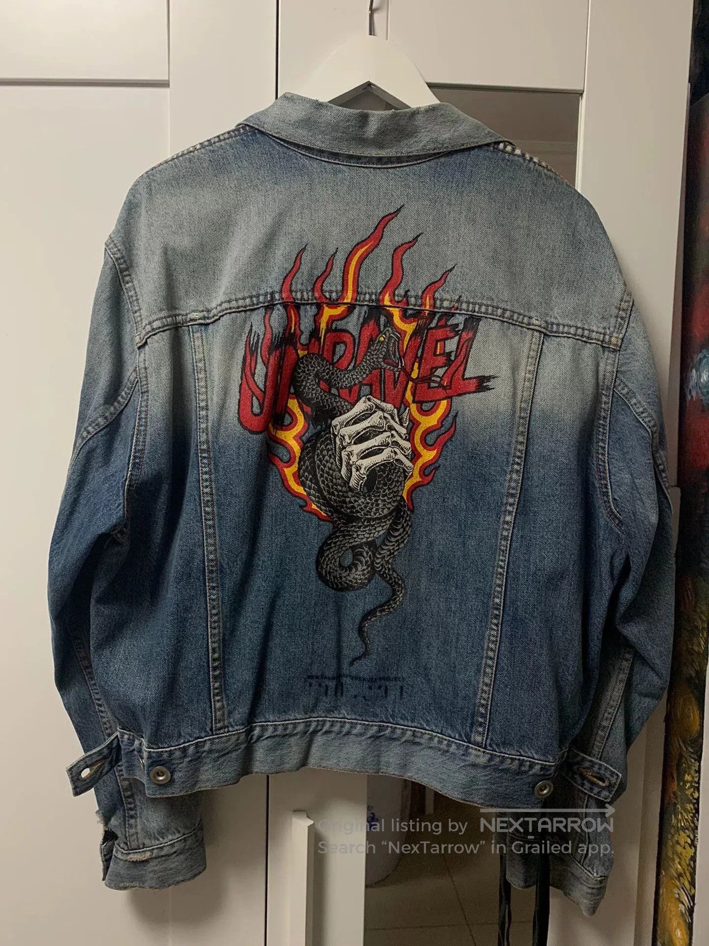 Ben Taverniti Unravel Project Unravel Project Classic Ribbon Denim Jacket. Size US S / EU 44-46 / 1 - 1 Thumbnail