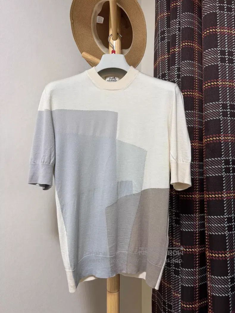 Hermes Hermes Cashmere short-sleeved, knit short-sleeved. 80% cas Size US L / EU 52-54 / 3 - 1 Thumbnail